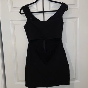 Urban Outfitters black off the shoulder dress